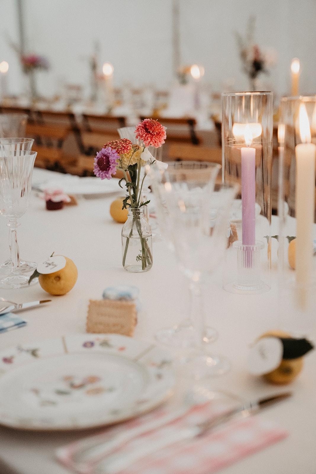 Décoration raffinée d'une réception de mariage